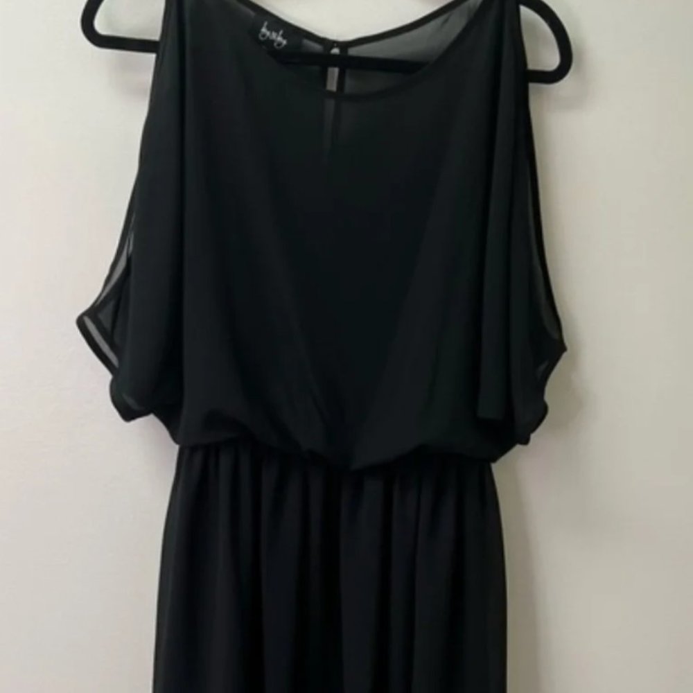 Black Cols Shoulder Dress